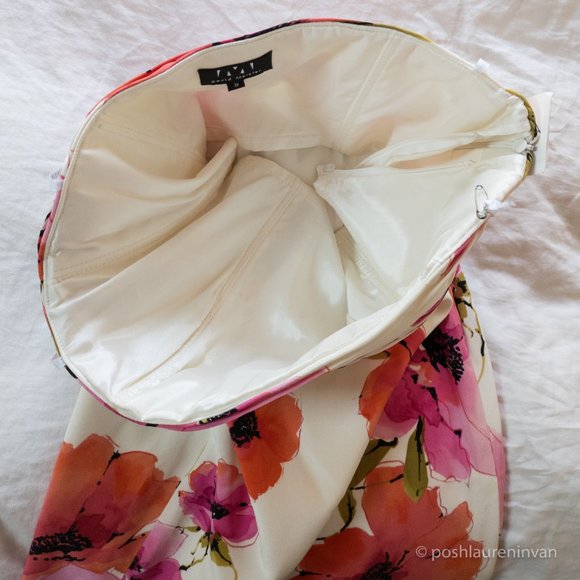 David Meister Floral Silk Dress *NWT* – Strapless / Formal Dress – US 8 - Picture 15 of 16